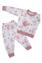 Pijama 2 Piezas Bailarinas Piel de Durazno