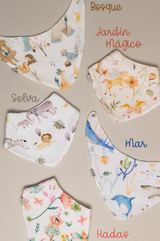 Baberos Muselina - Estampados x Unidad (3)