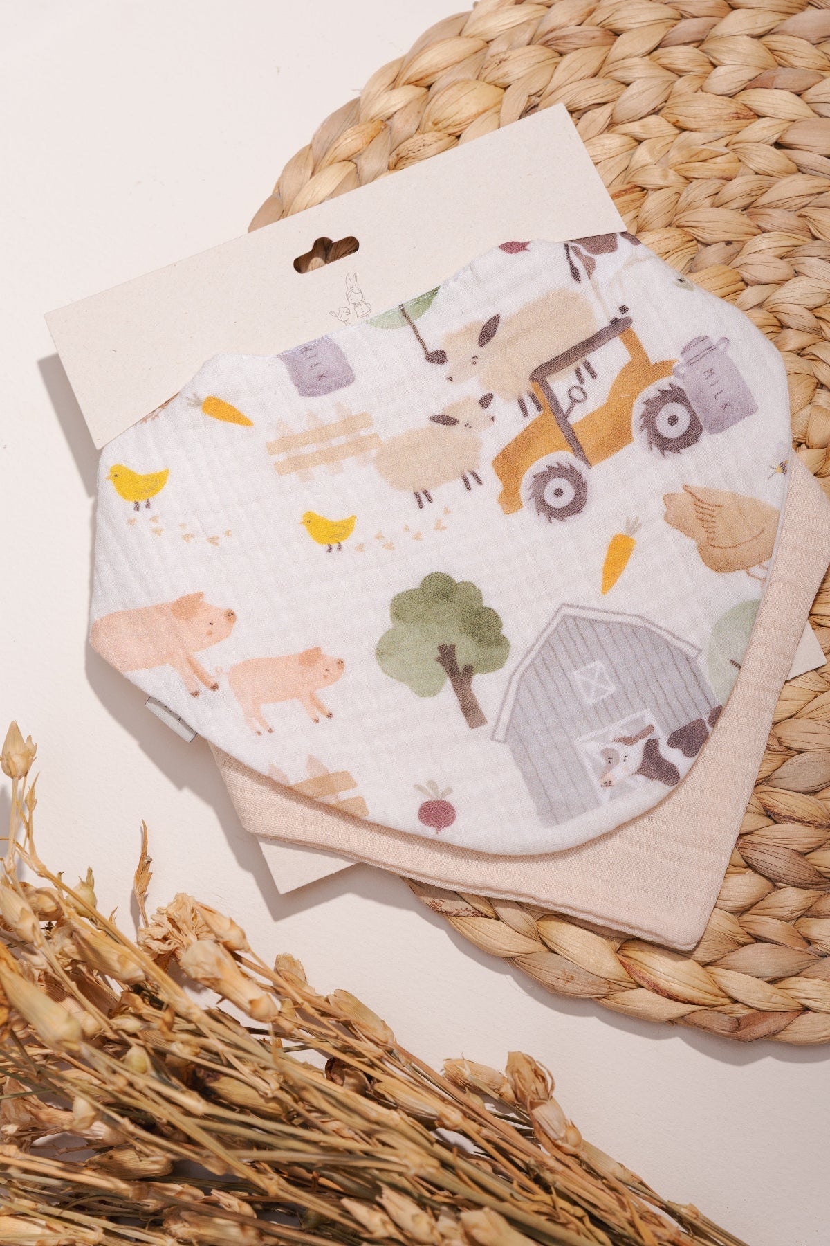 Baberos Muselina - Estampados Pack x 2 (6)