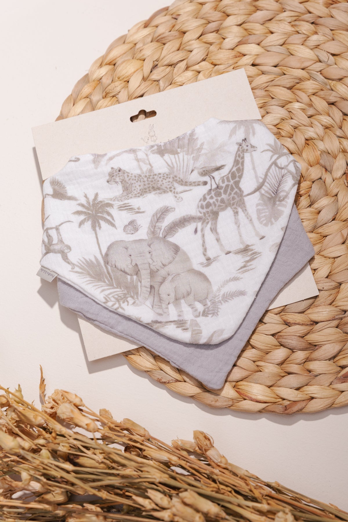 Baberos Muselina - Estampados Pack x 2 (7)
