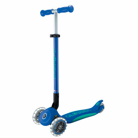 Patineta Primo Plegable Plus Azul/Verde - Llantas con luces LED
