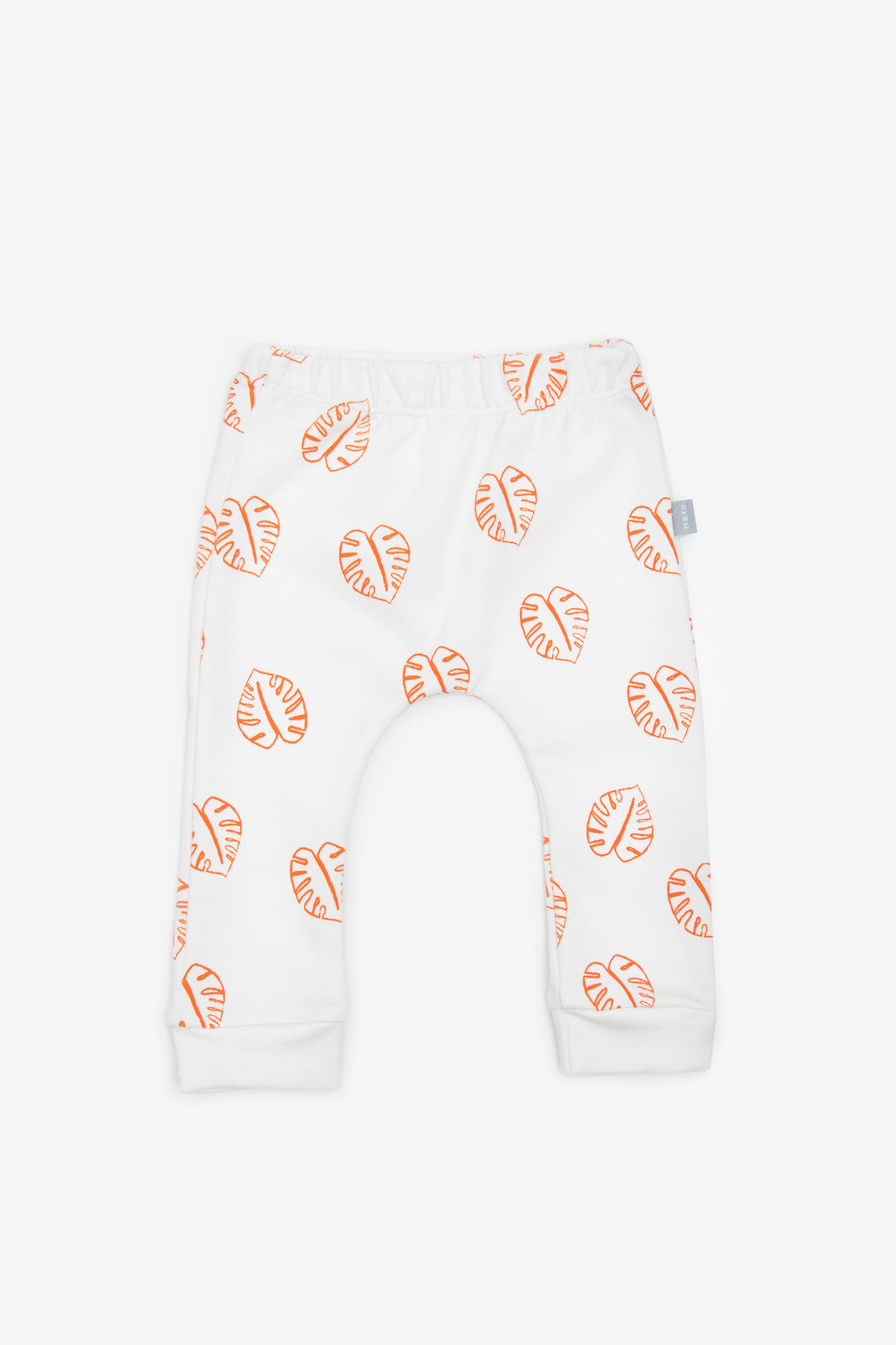 Pantalón Estampado Ambiental Hoja Naranja