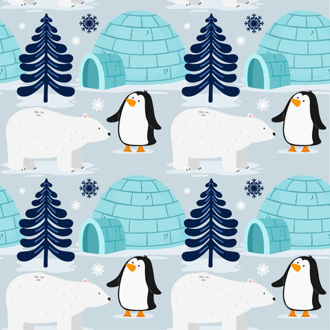 Pijama Enteriza Baby Pingüinos Velvet