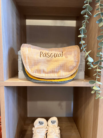 Babero de Muselina de Algodón Orgánico Ultra Absorbente - Personalizable