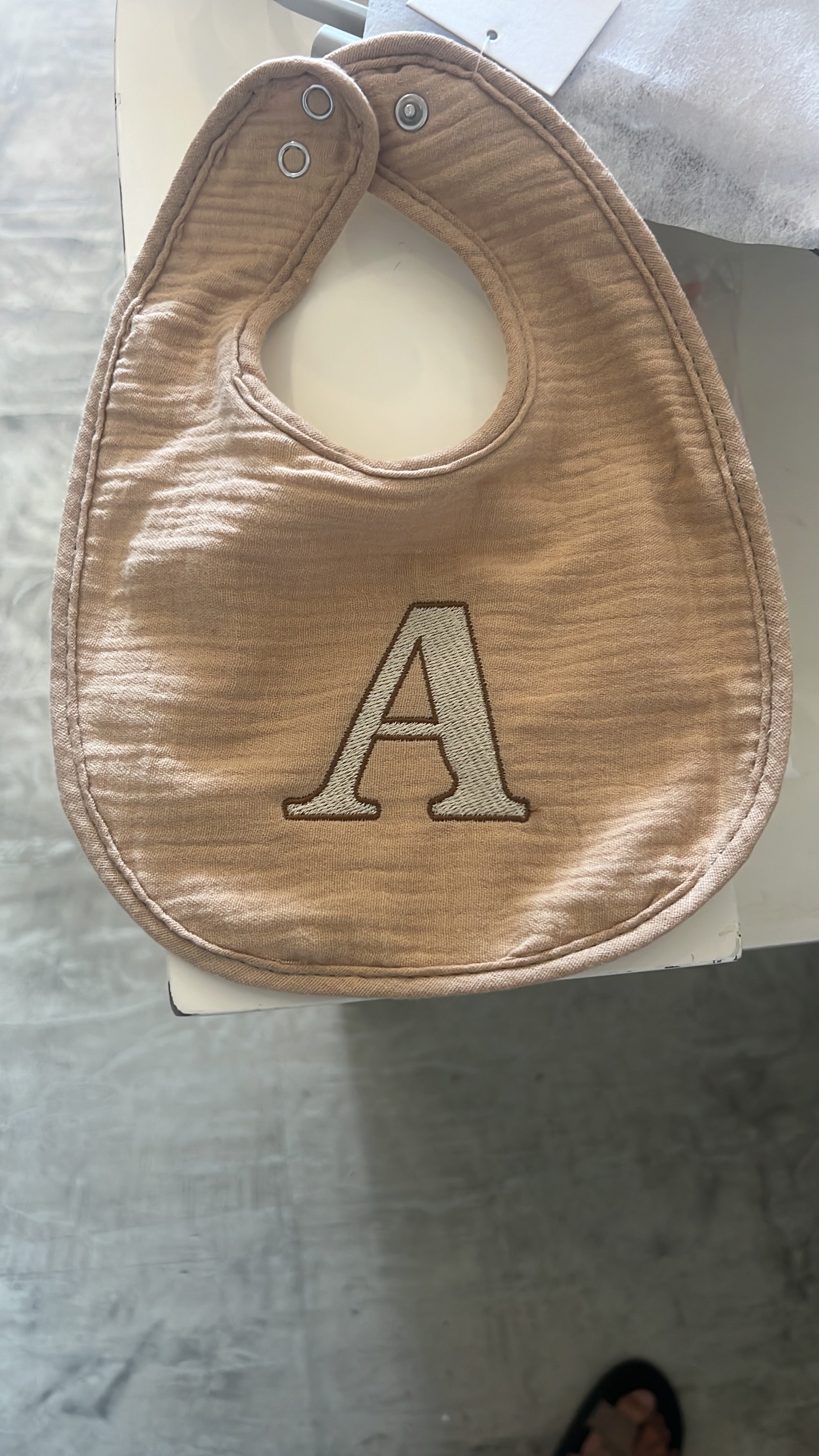 Babero de Muselina de Algodón Orgánico Ultra Absorbente - Personalizable