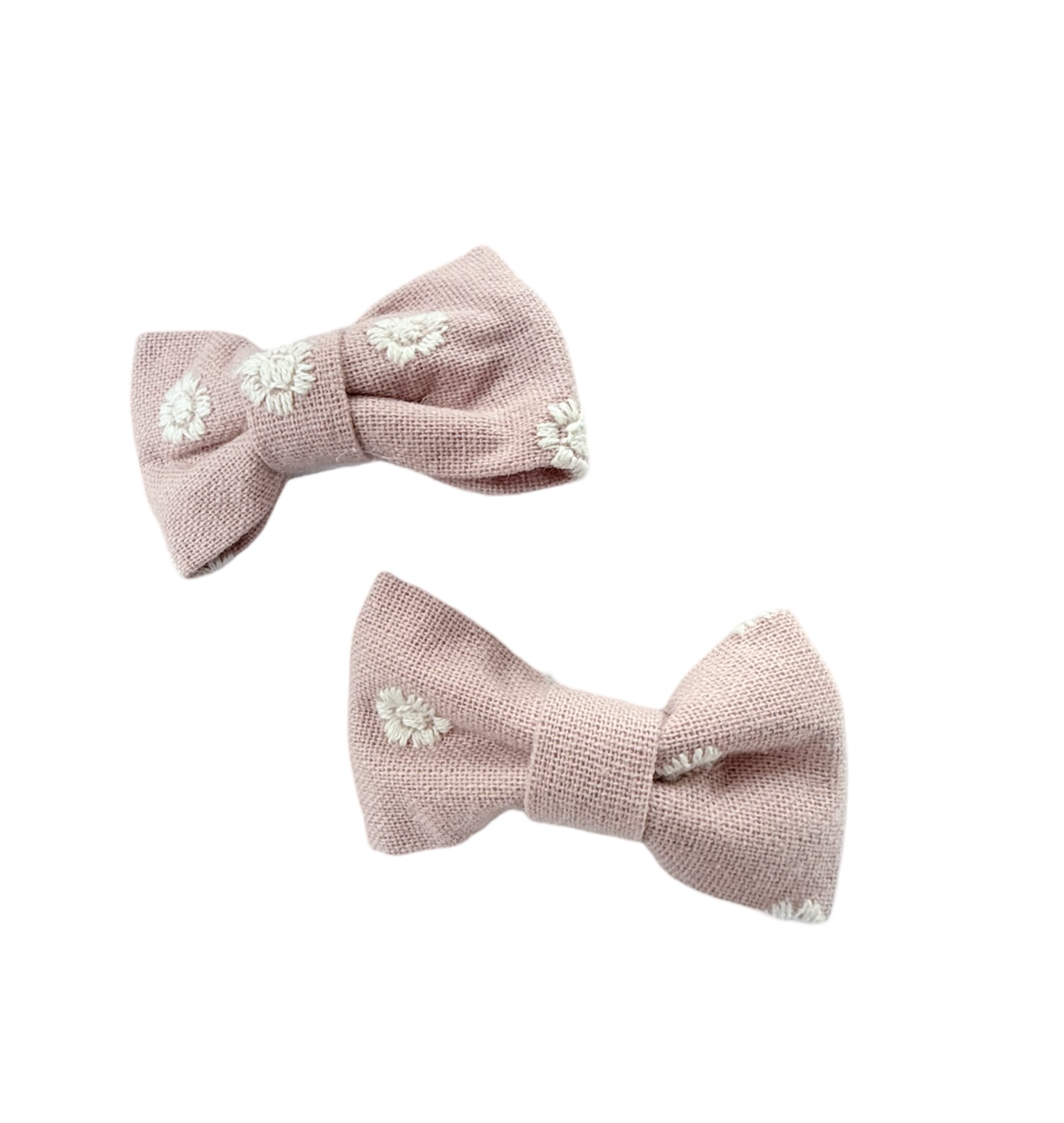 Clips Moño Corbatín Bordados