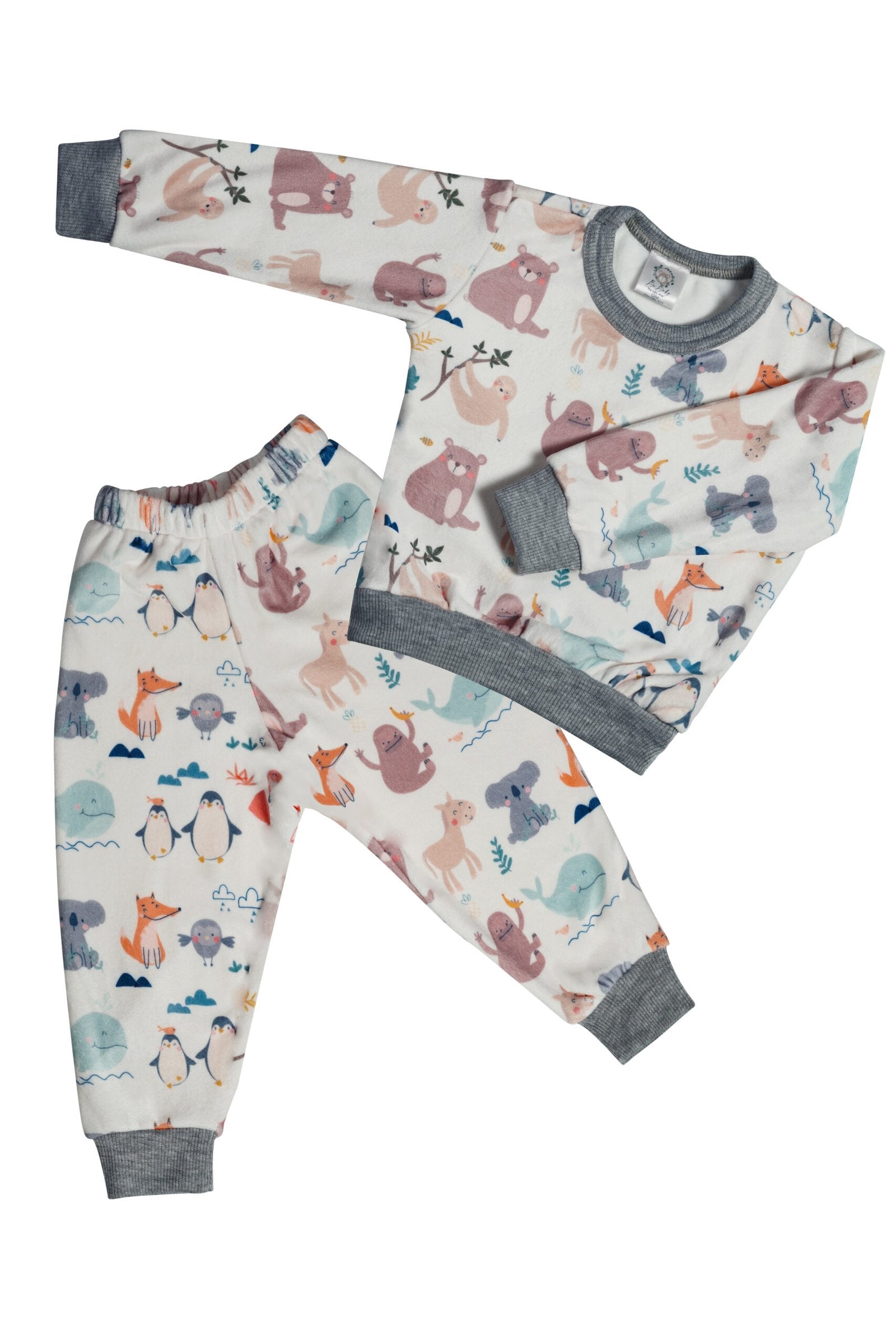 Pijama 2 Piezas Baby Animals Piel de Durazno