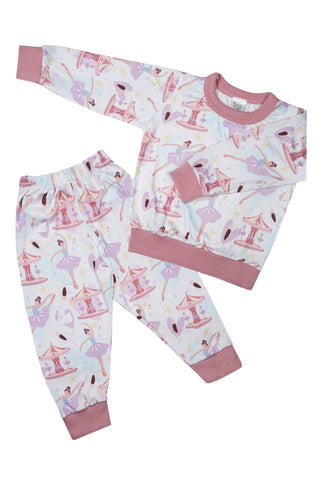 Pijama 2 Piezas Bailarinas Piel de Durazno