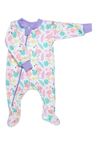 Pijama Enteriza Baby Flamingo Velvet
