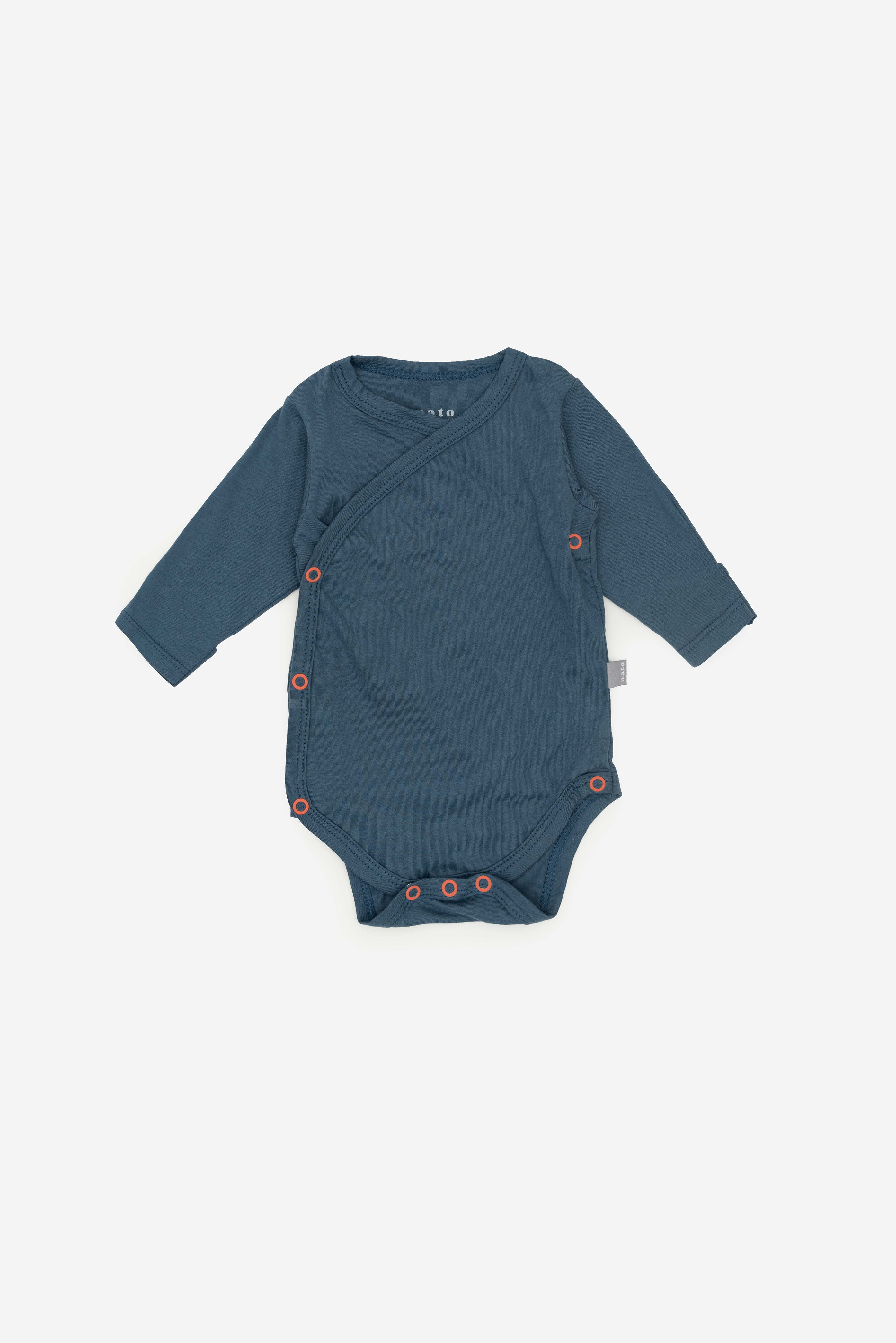Body Kimono Manga Larga Azul Petroleo