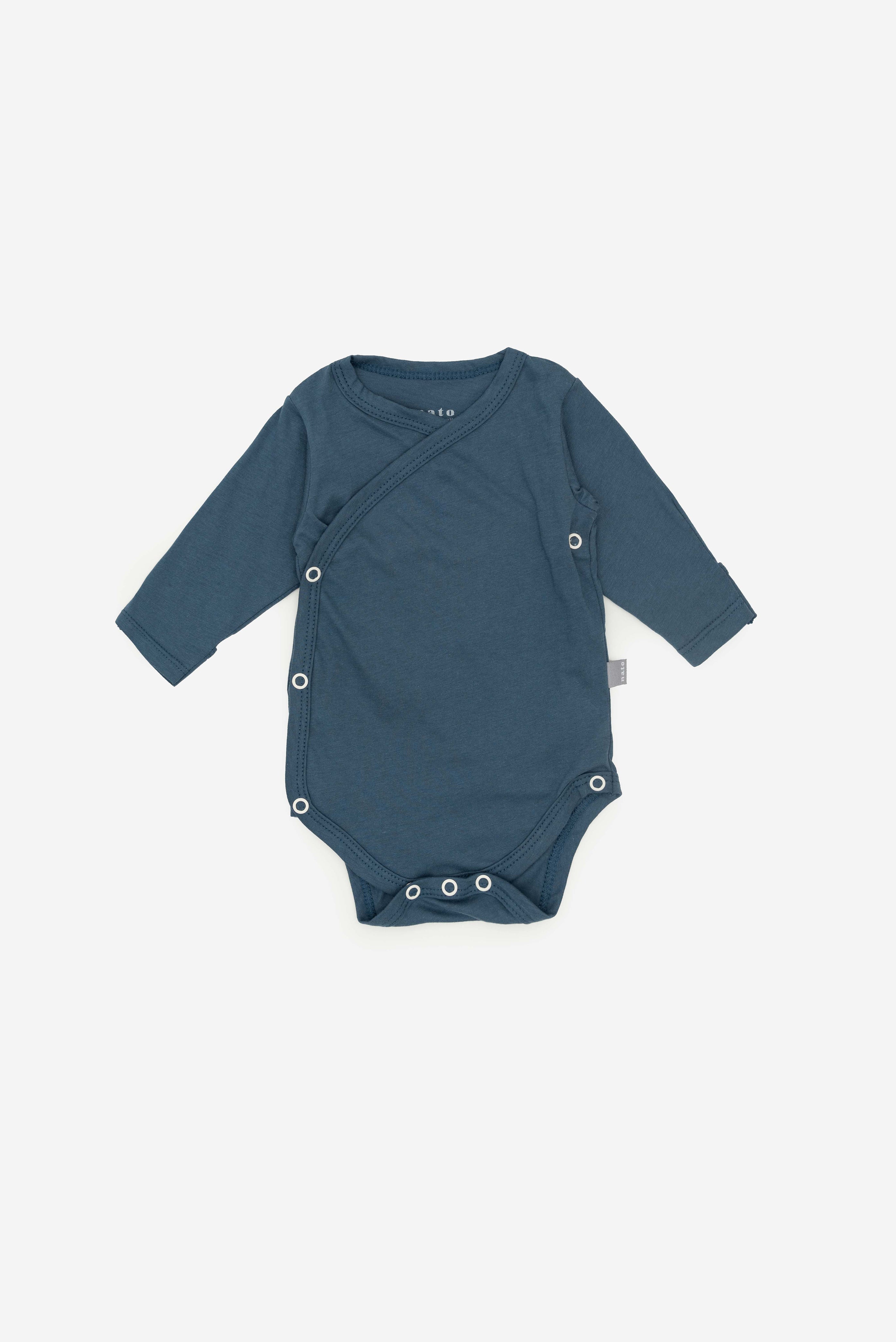 Body Kimono Manga Larga Azul Petroleo