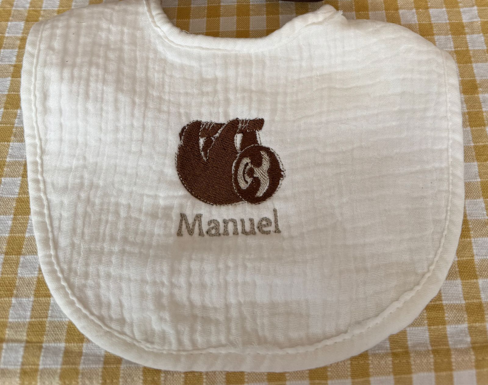 Babero de Muselina de Algodón Orgánico Ultra Absorbente - Personalizable