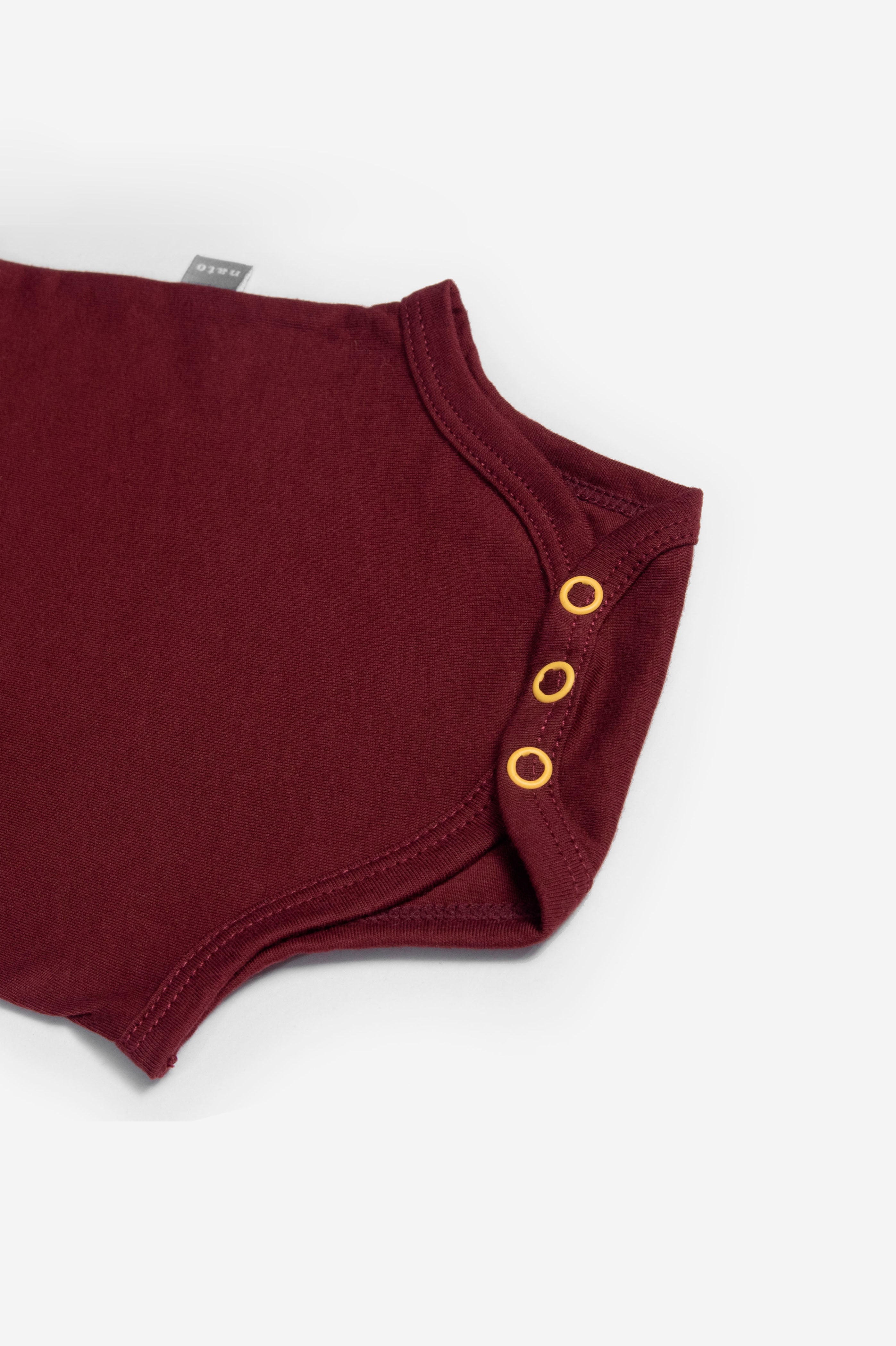 Body Manga Larga Unicolor Vinotinto