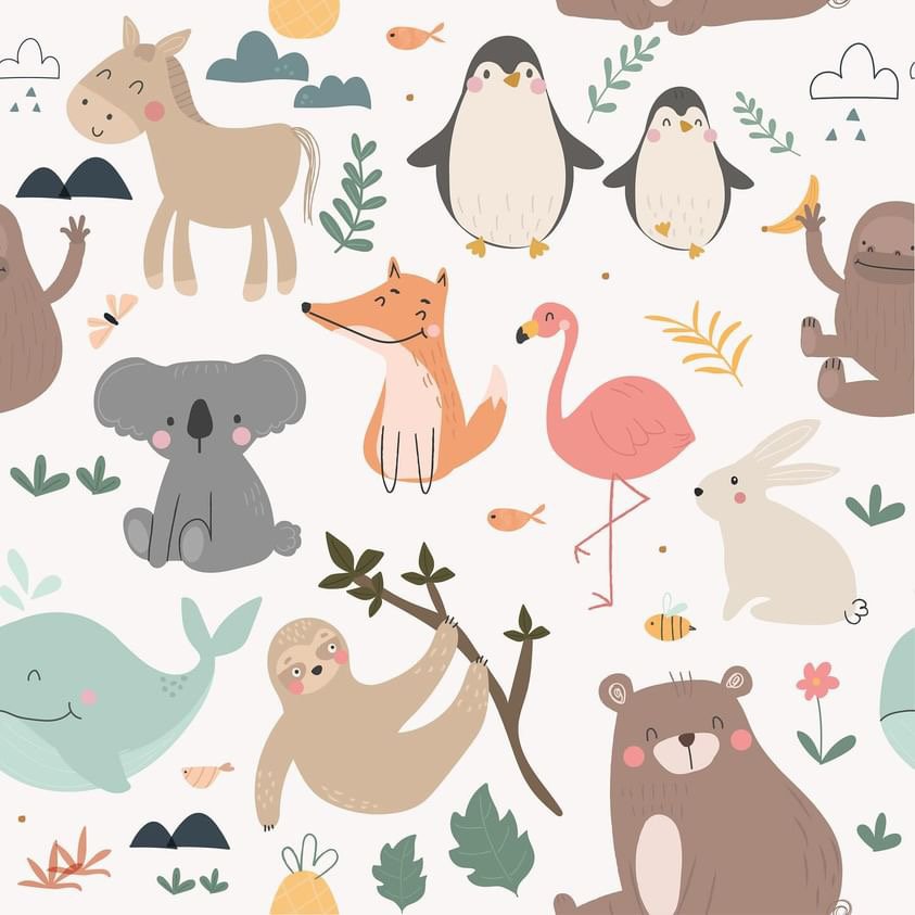 Pijama 2 Piezas Baby Animals Piel de Durazno
