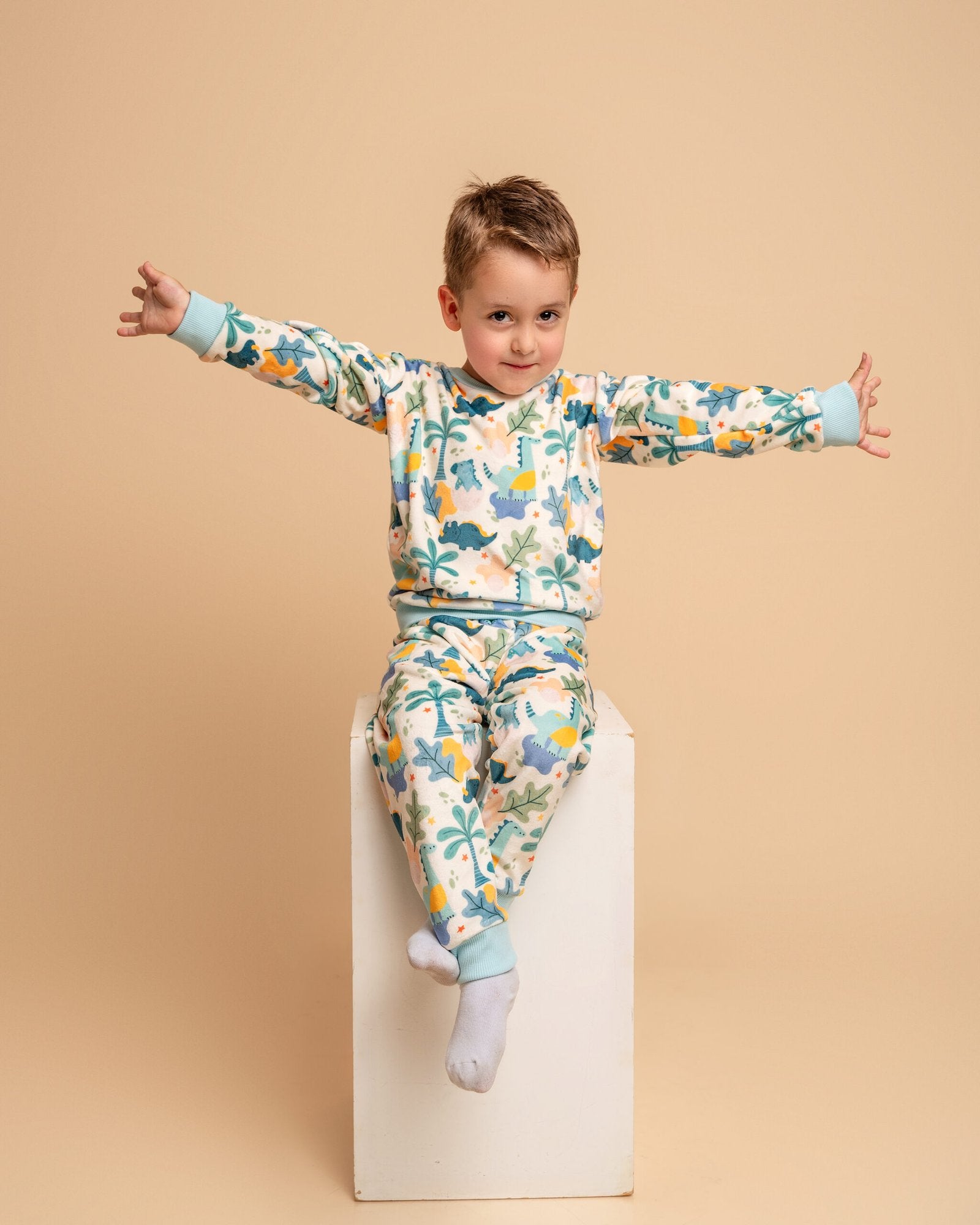 Pijama 2 Piezas Bebaby Dinos Piel de Durazno