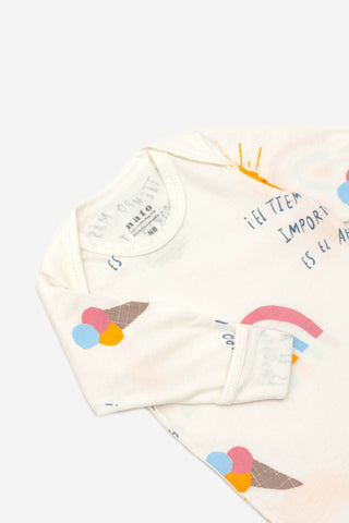 Body Manga Larga Tierra Helados Full & Frase