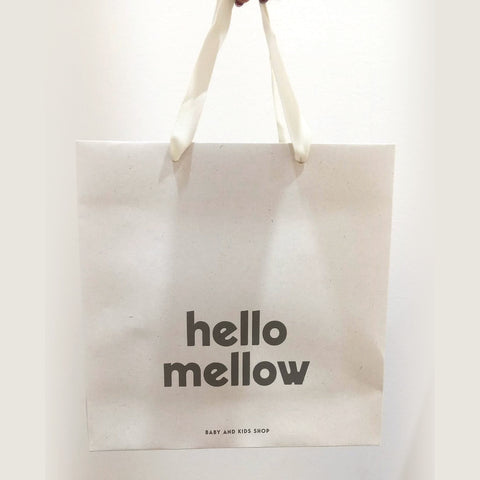 Bolsa de regalo Hello Mellow con asas de cinta