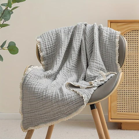Muselina gris con encaje en silla Hello Mellow
