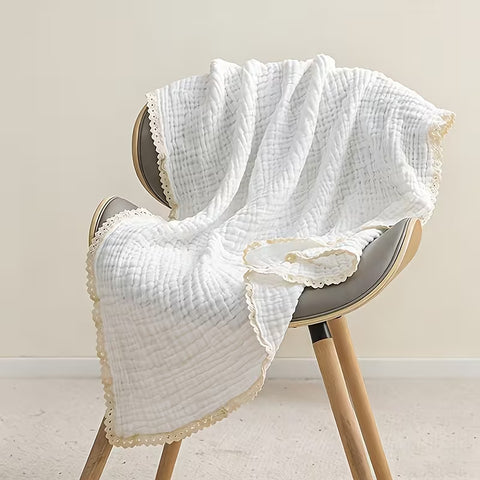 Muselina blanca con encaje en silla Hello Mellow