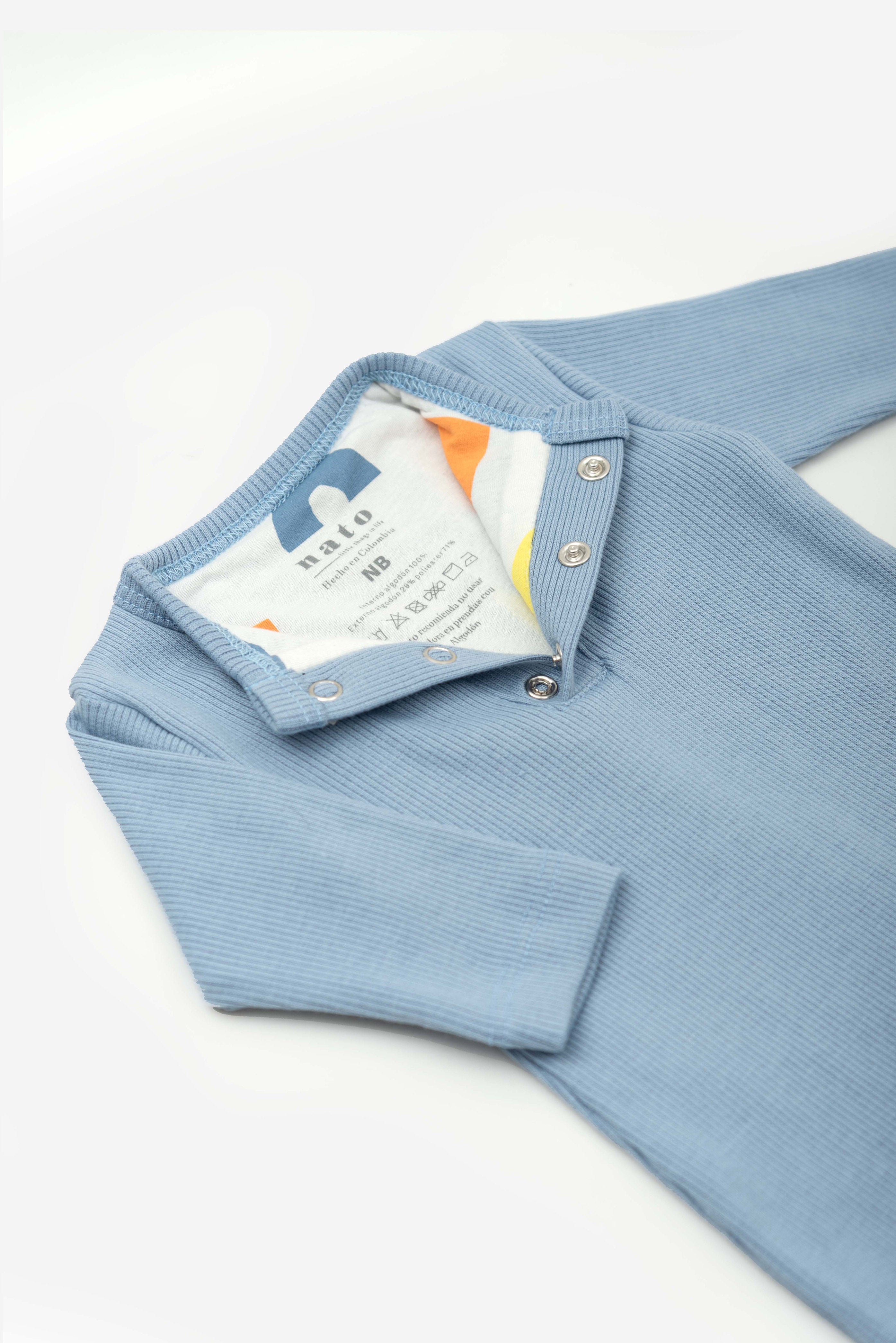 Pijama Jumper Fuego Figuras Azul Arándano