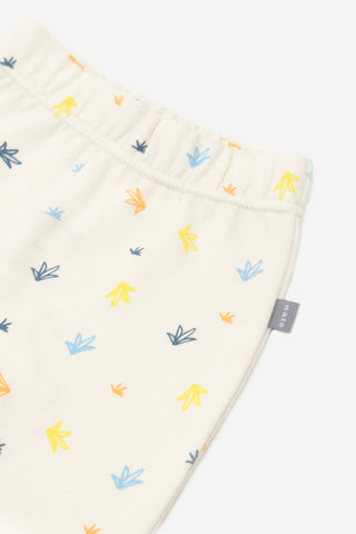 Pantalón Estampado Agua Hojas