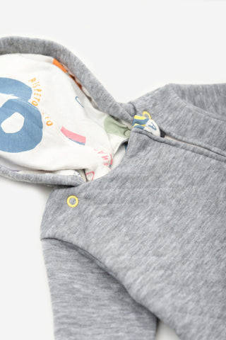 Pijama Talego Fuego Figuras Gris