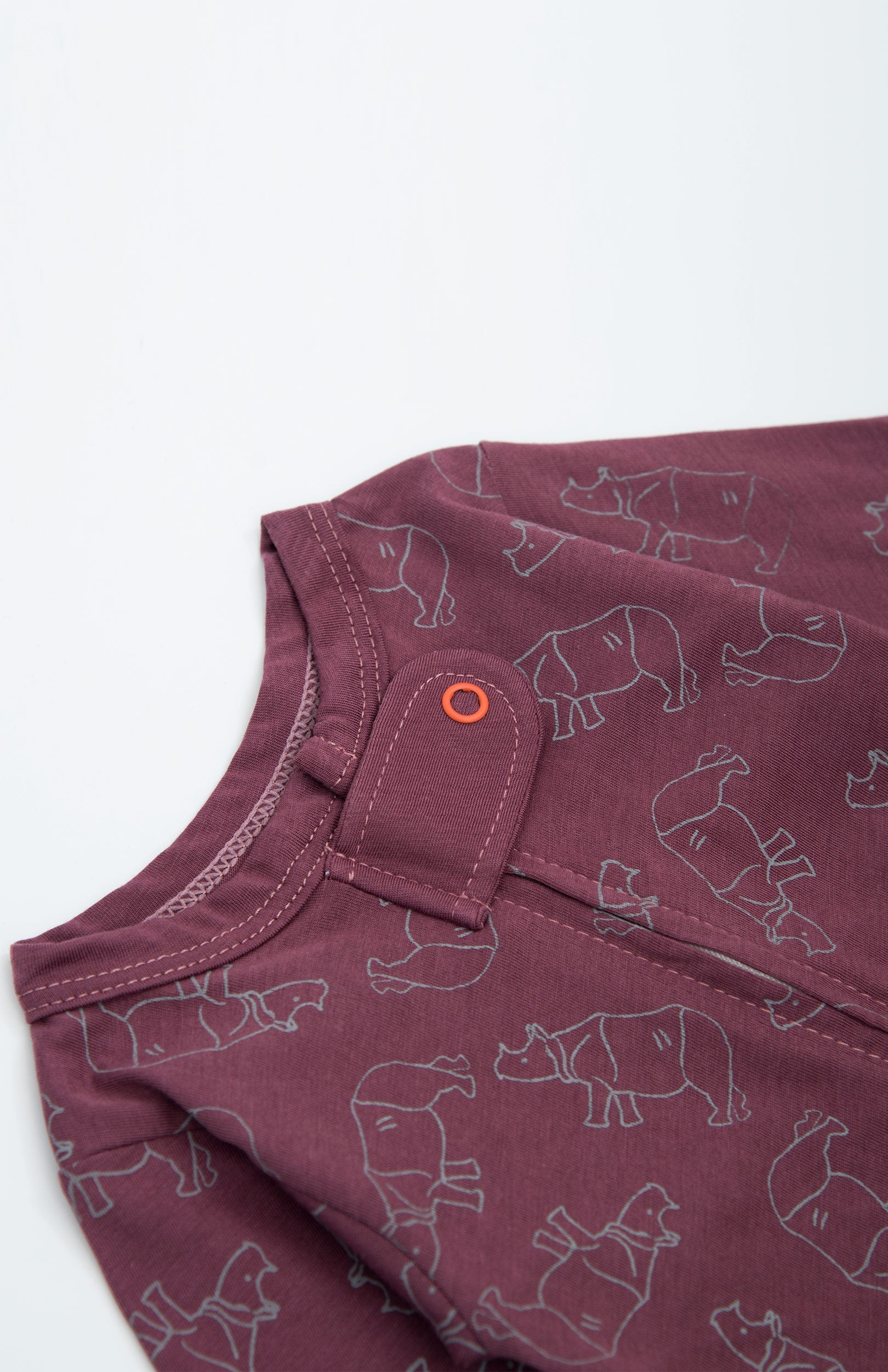 Pijama Básica Ambiental Malva Rino
