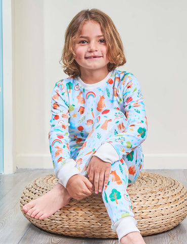 Pijama 2p térmica Amigos del Bosque Blue