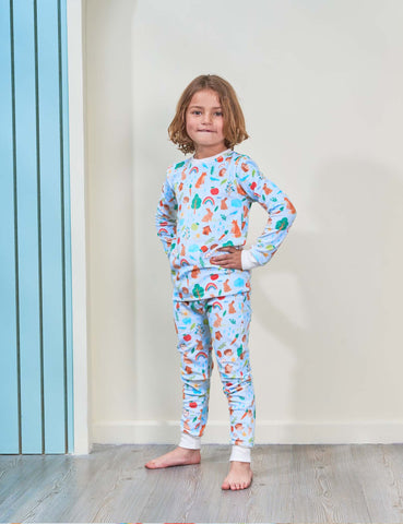 Pijama 2p térmica Amigos del Bosque Blue