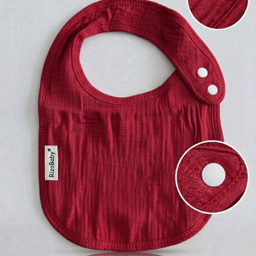 Babero de Muselina de Algodón Orgánico Ultra Absorbente - Personalizable