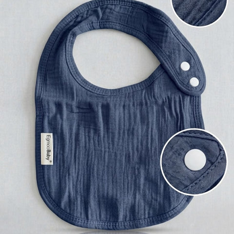 Babero de Muselina de Algodón Orgánico Ultra Absorbente - Personalizable