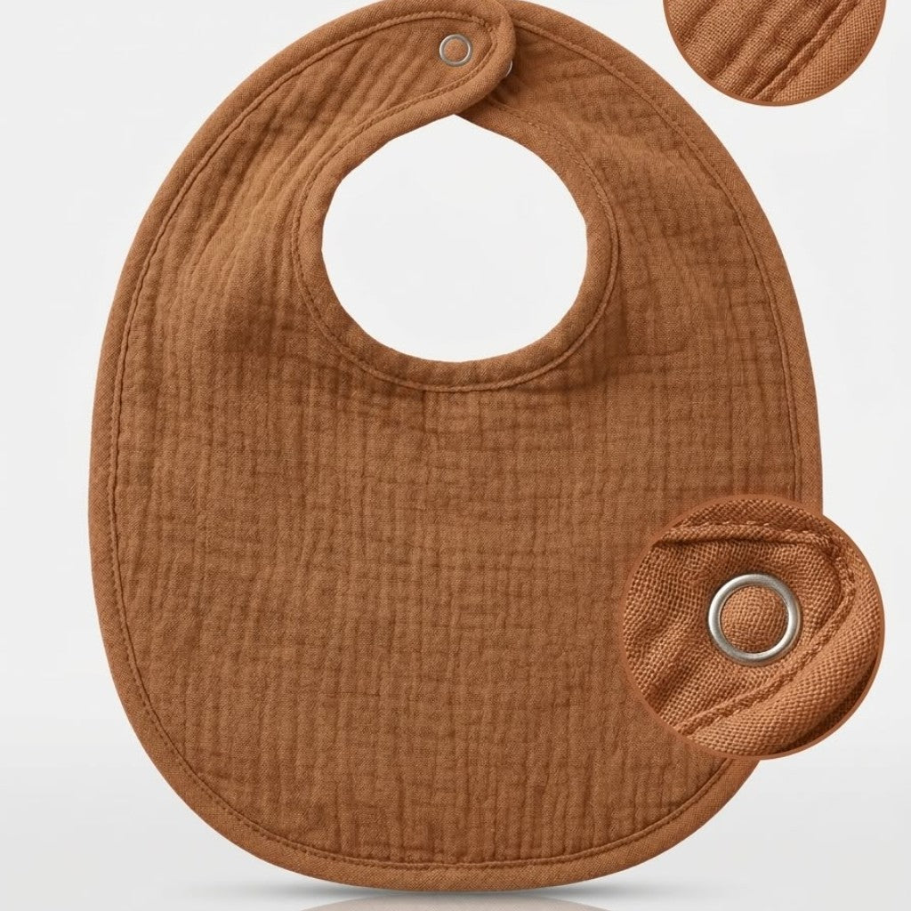 Babero de Muselina de Algodón Orgánico Ultra Absorbente - Personalizable